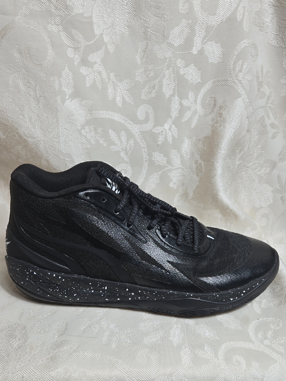PUMA Mens Lamelo Ball Mb.02 Basketball Black Sneakers Shoes